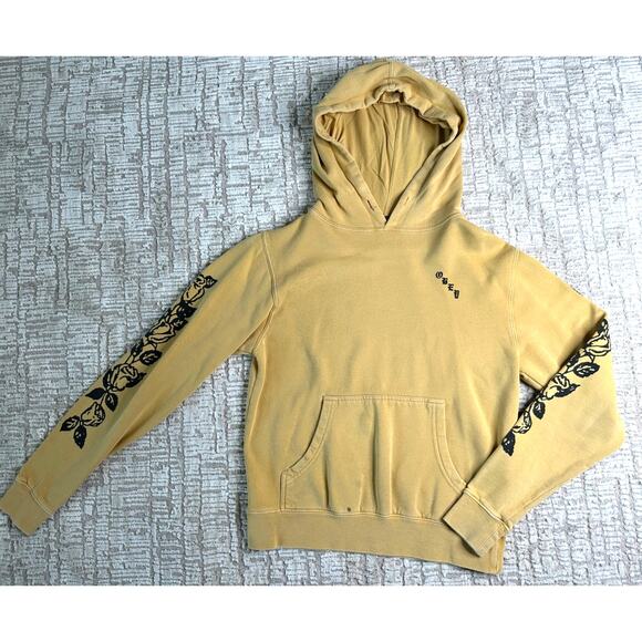 Obey: Yellow Rose Sleeve Hoodie - Picture 1 of 5